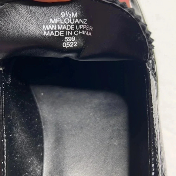 Marc Fisher patent leather size 9.5m Lugsole loafers NWOT - Picture 6 of 8